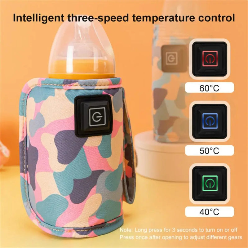 USB Milk Water Warmer Travel Stroller Insulated Bag Baby