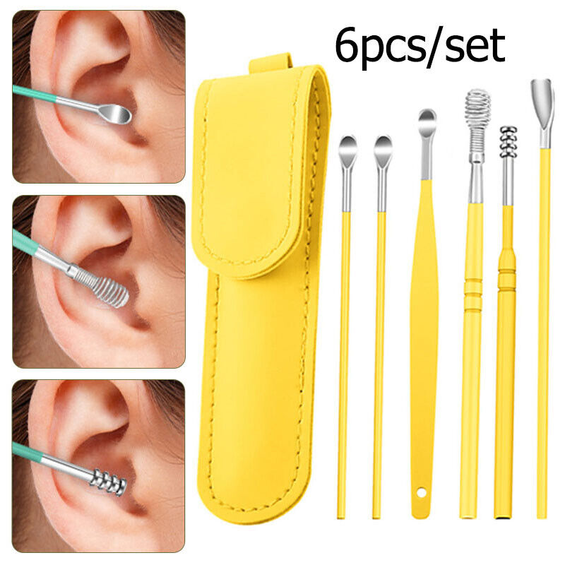 Ear Wax Cleaning Kit 6 Pcs Ear Pick Tools